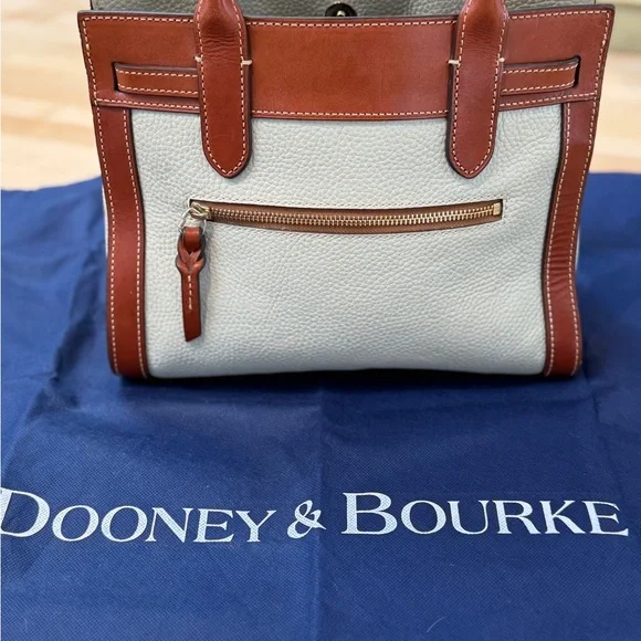 Dooney & Bourke Tan and Cream Satchel - Picture 2 of 8
